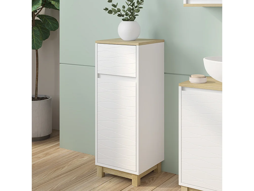 Meuble middle blanc 30x30x80 livia