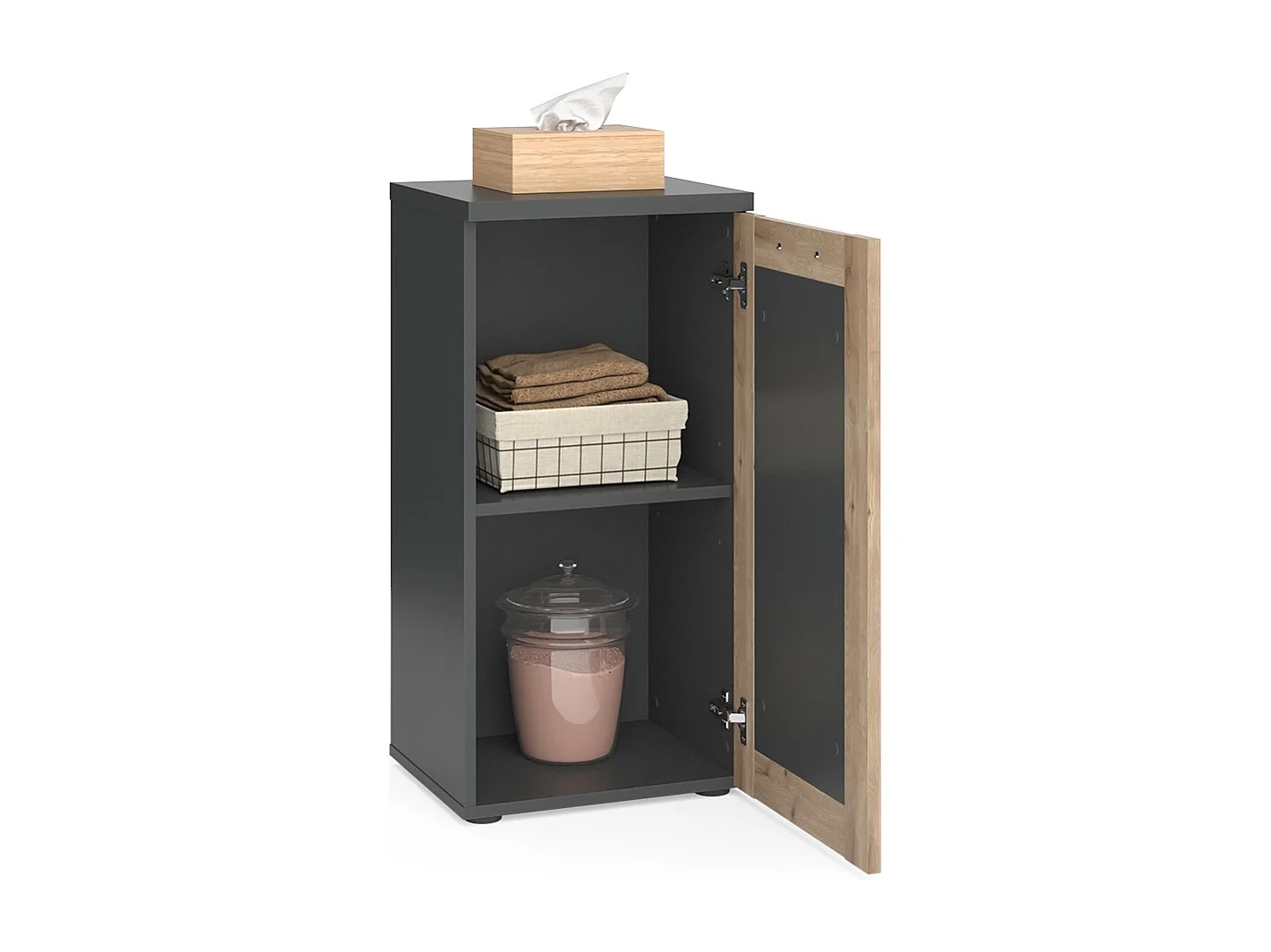 Midischrank anthrazit 40x34.3x81.6 niko