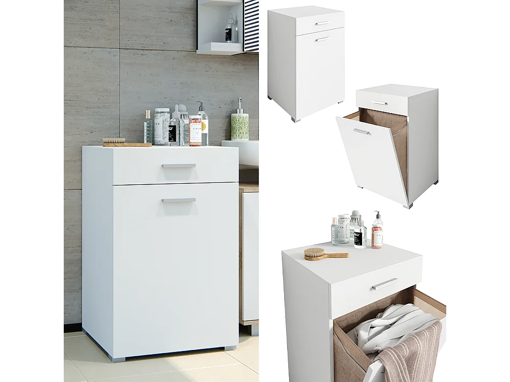 Badschrank weiß 50x45x78.5 matteo