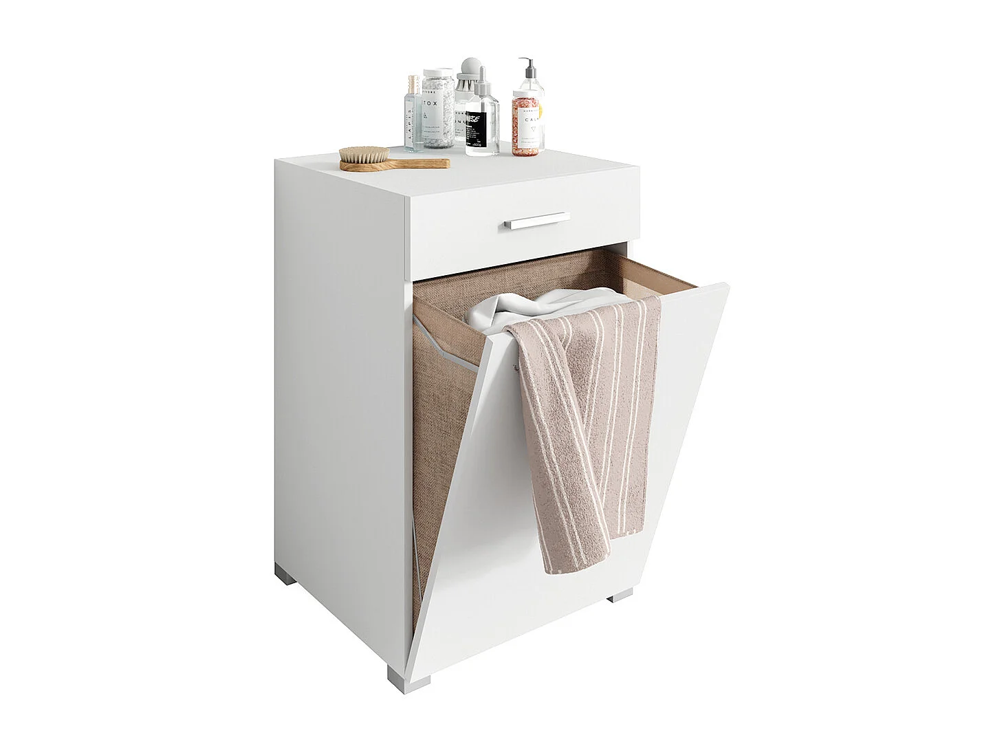 Armoire de salle de bain blanc 50x45x78.5 matteo