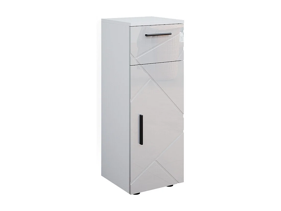 Midischrank weiß hochglanz 30x30x81 irma