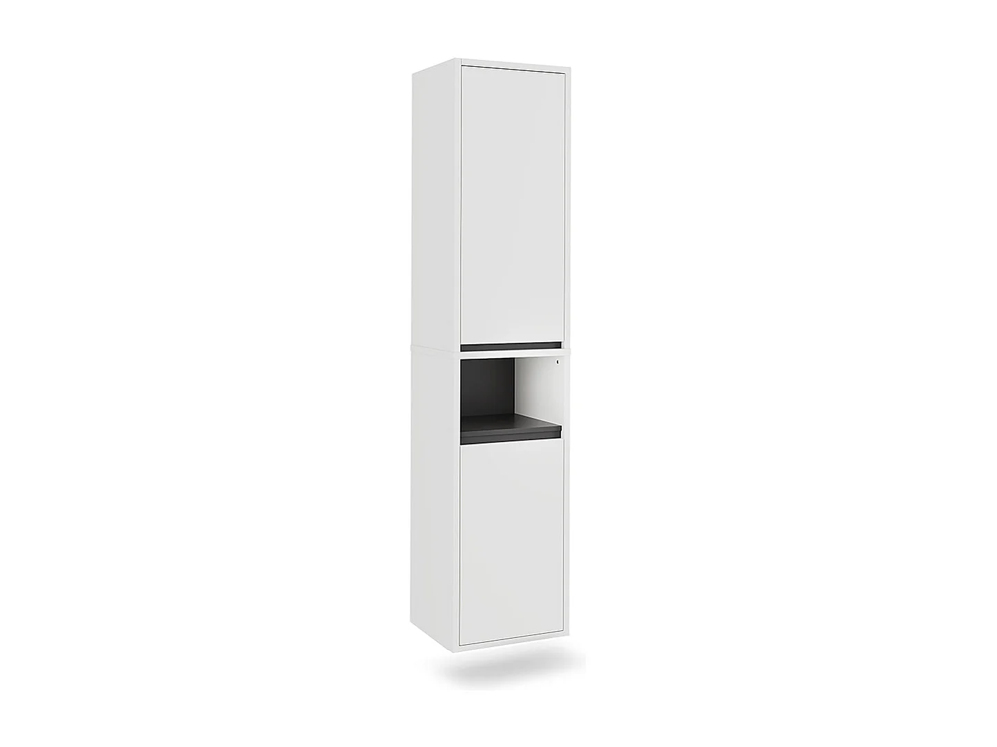 Armoire haute blanc/gris 38x33x170 viola