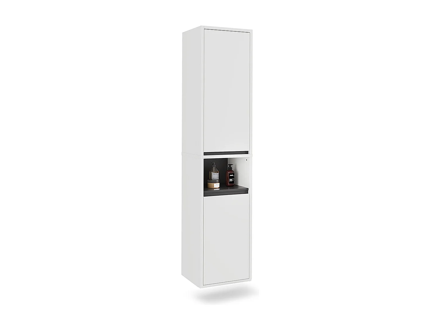 Armoire haute blanc/gris 38x33x170 viola