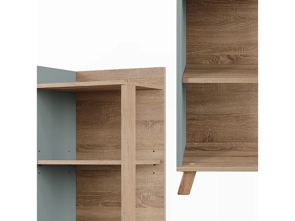 Étagère de salle de bain sonoma/bleu 40x35x128 karen