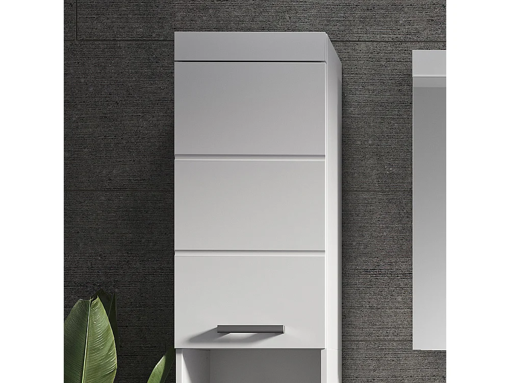 Meuble salle de bain blanc 37x32.6x190 luna