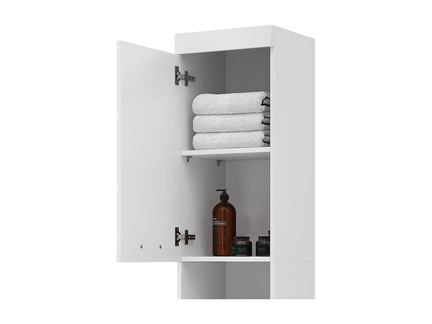 Meuble salle de bain blanc 37x32.6x190 luna