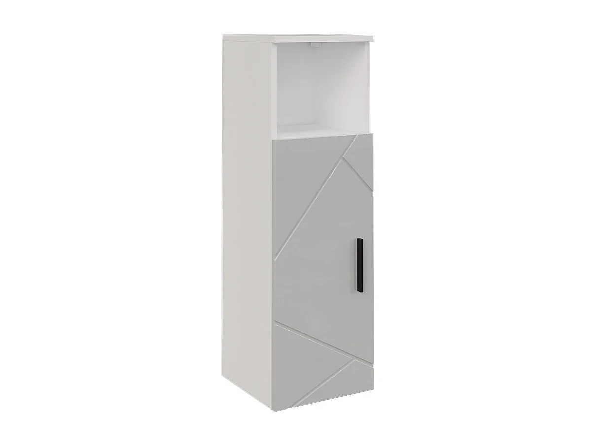 Midischrank weiß/weiß hochglanz 30x30x93 irma