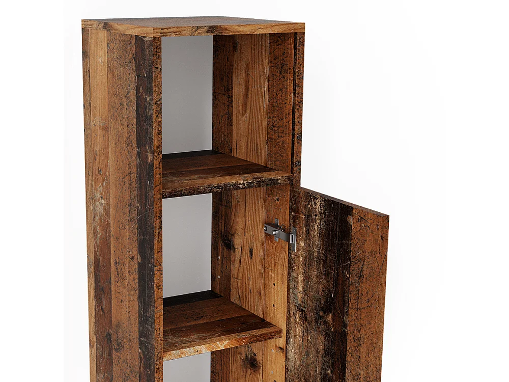 Midischrank eiche rustikal 30x30x95 kiko
