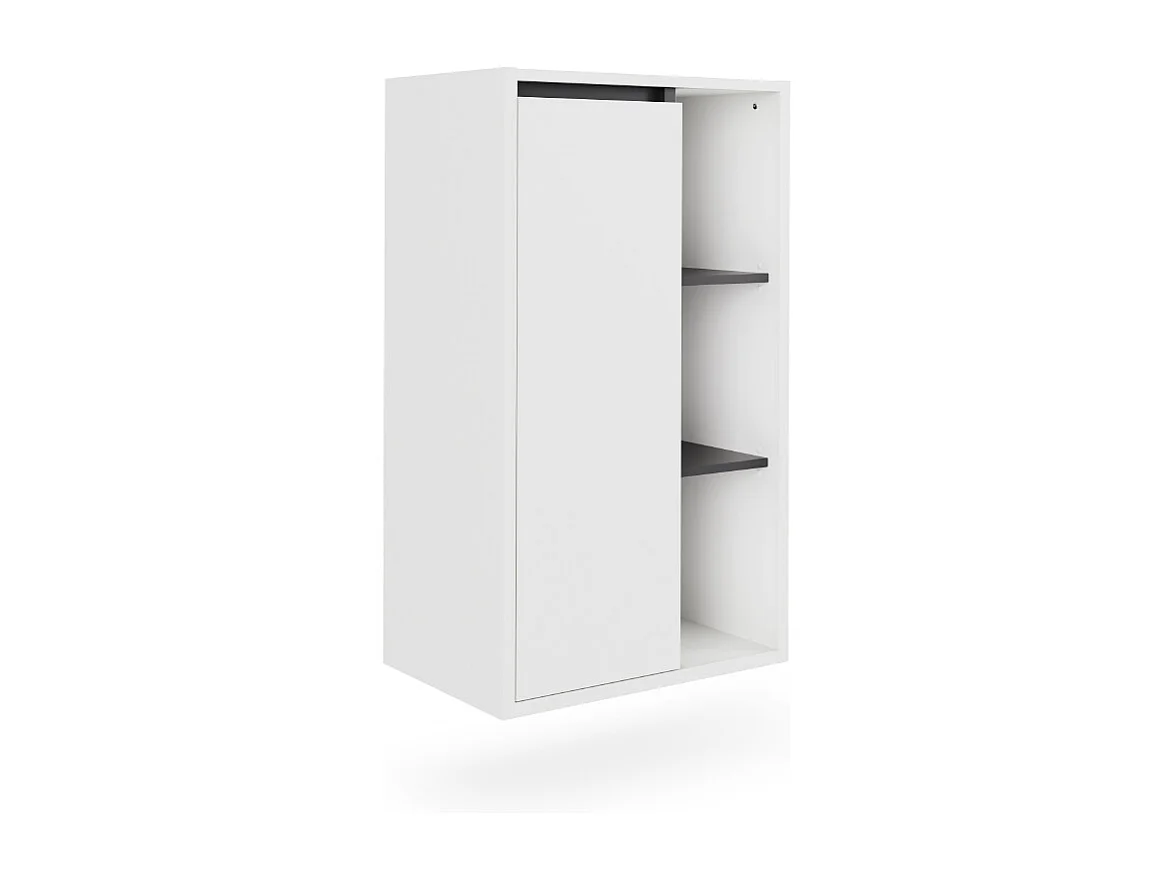 Midischrank weiß/grau 50x33x86 viola