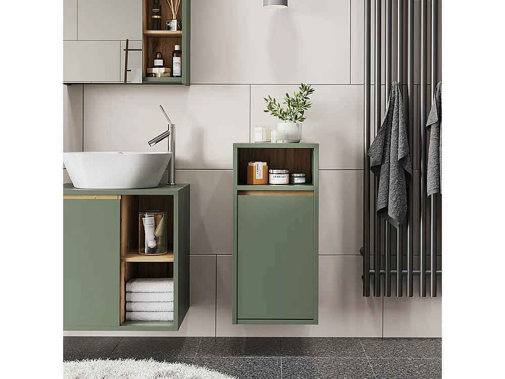 Armario de baño verde/artesano 38x33x80 viola