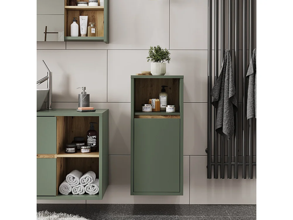 Midischrank grün/artisan 33x37.8x80 viola