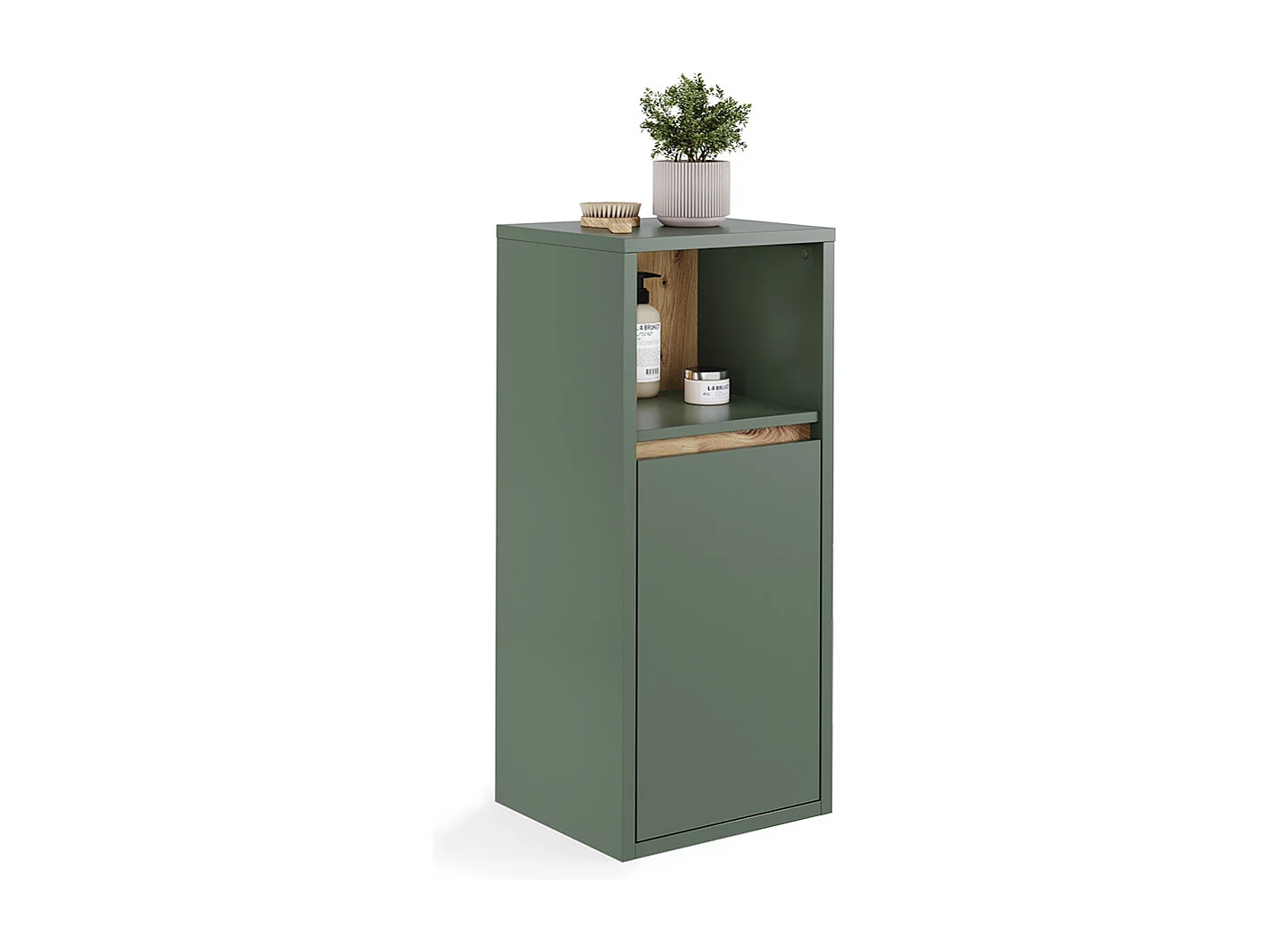 Midischrank grün/artisan 33x37.8x80 viola