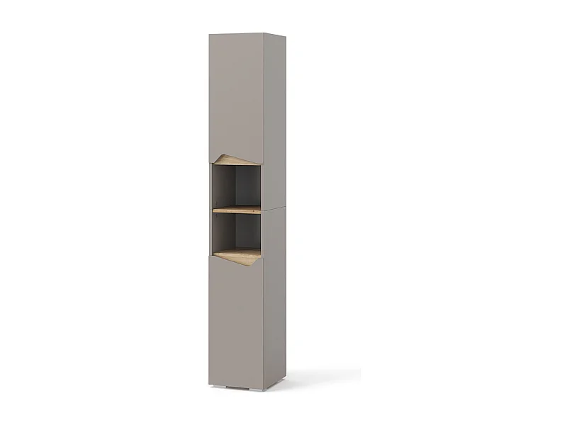 Meuble salle de bain greige/artisan 30x35x180 marelle