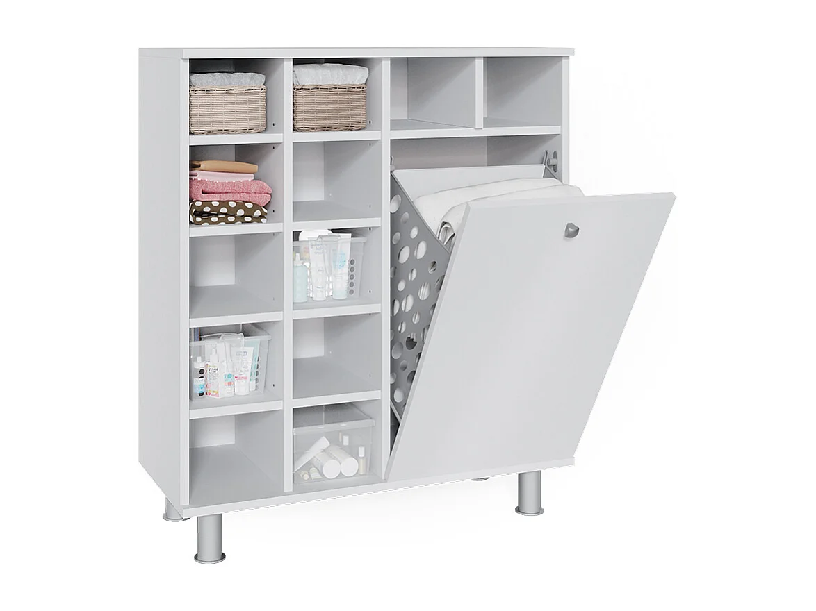 Badschrank weiß 78.4x34x91.6 fynn