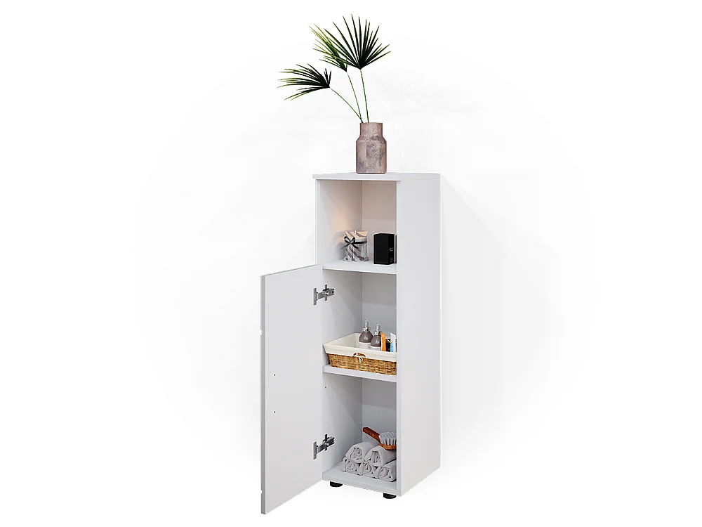 Mobiletto bagno bianco lucido 30x30x95 irma