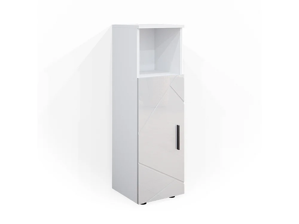 Mobiletto bagno bianco lucido 30x30x95 irma