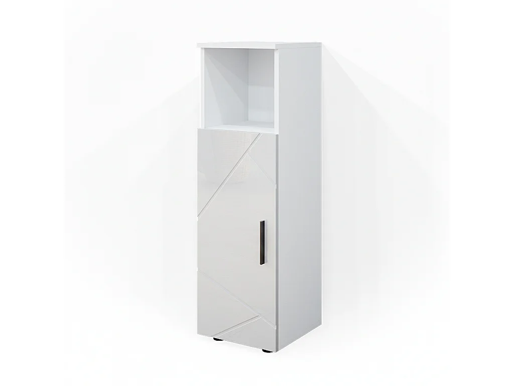 Mobiletto bagno bianco lucido 30x30x95 irma
