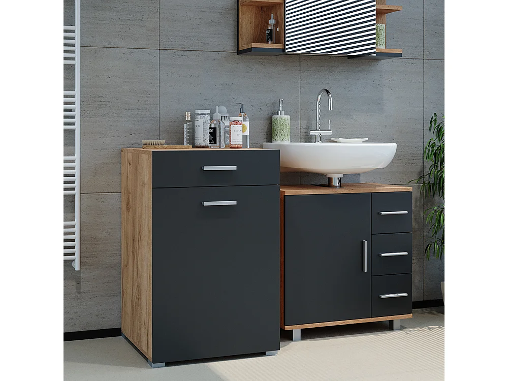 Badschrank anthrazit 50x45x78.5 matteo