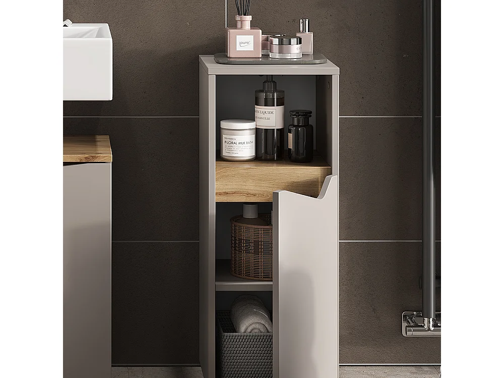 Armoire moyenne grège 30x35x74.5 marelle