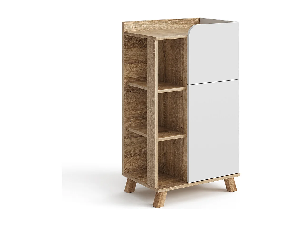 Armario mediano sonoma/blanco 50x35x90 karen