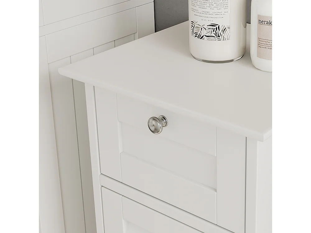 Meuble salle de bain blanc 32x30x87 riad