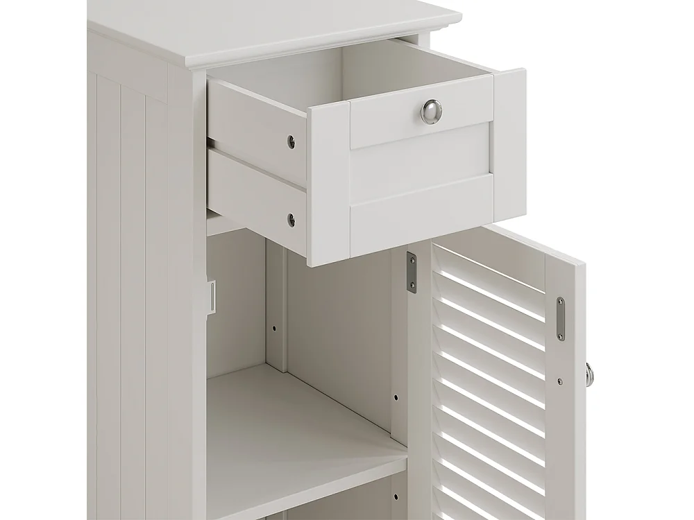 Meuble salle de bain blanc 32x30x87 riad