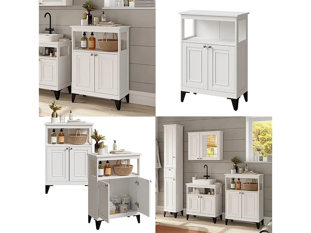 mobiletto bagno bianco 60x30x85 vanity