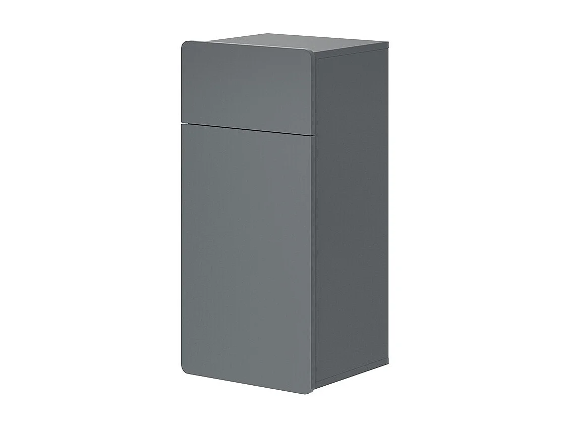 Meuble salle de bain gris 36.6x32.8x76.6 izan