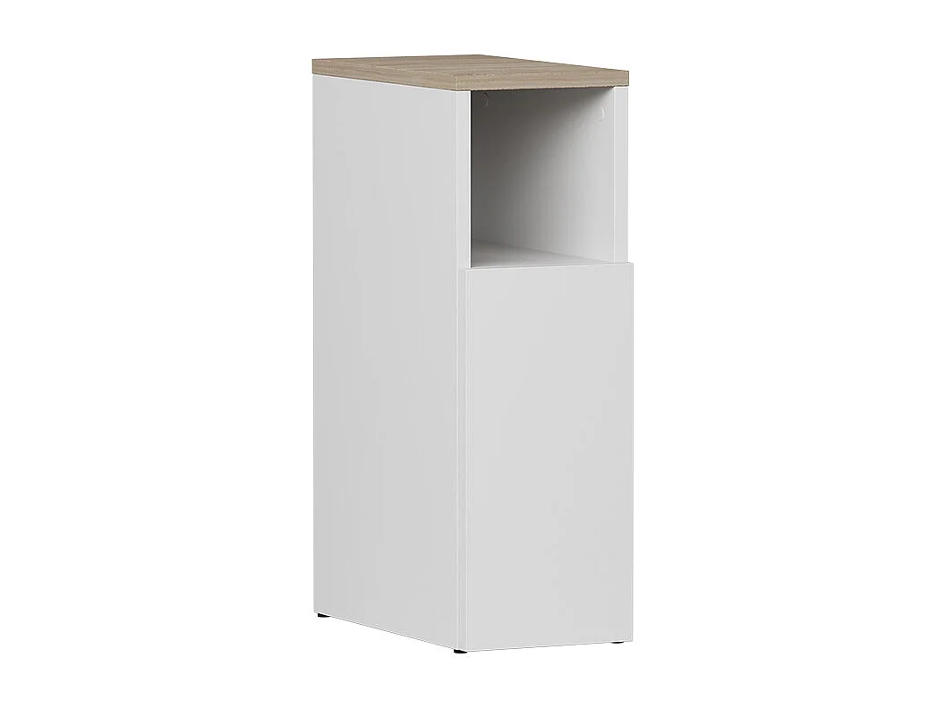 Sengebord hvid/sonoma 20x35x59.5 enton