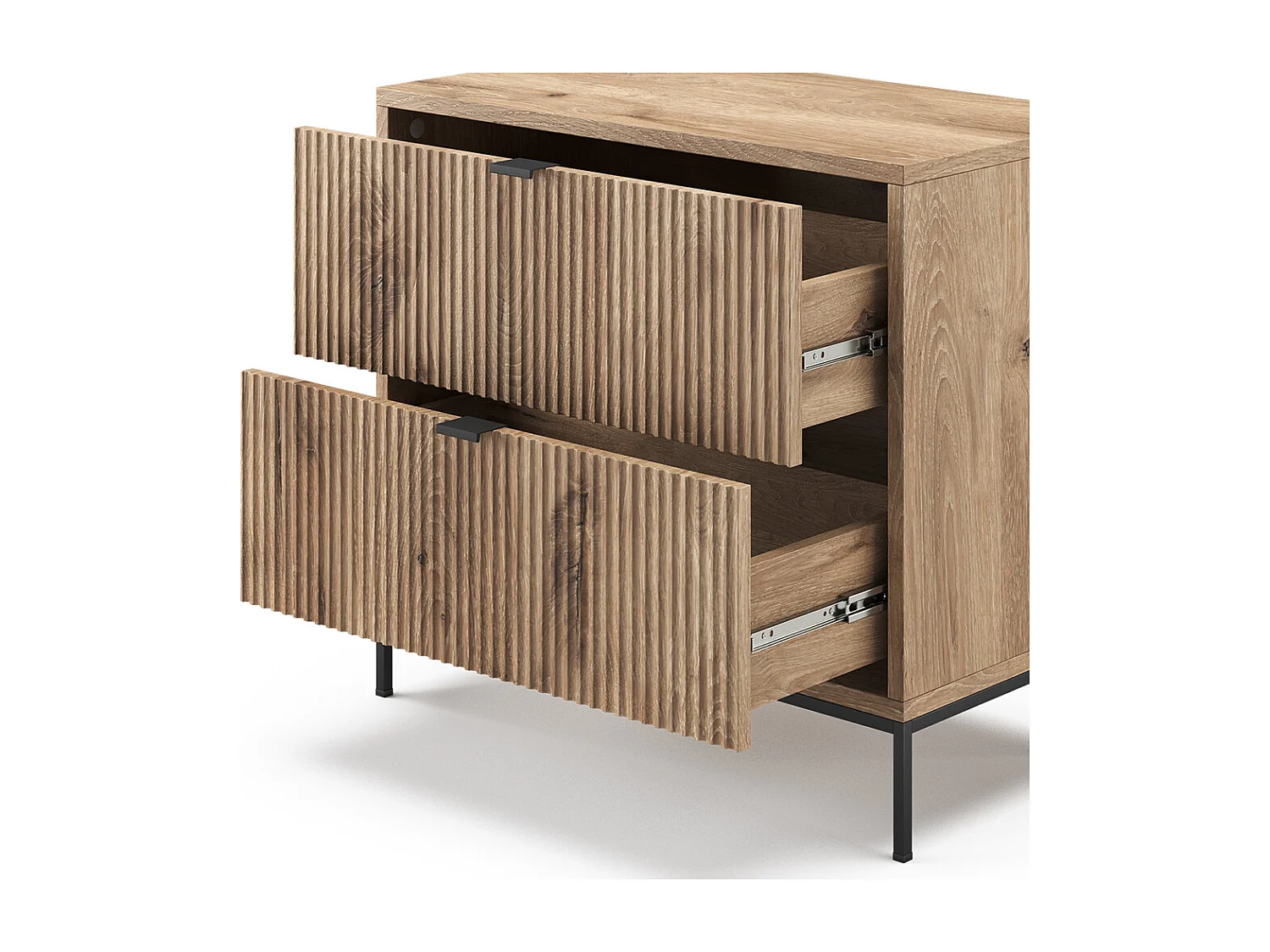 Table de chevet chêne viking 66x36x60 eliza