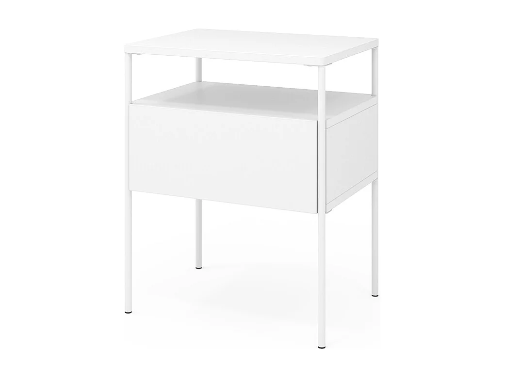 Sengebord hvid 40x30x50 mira