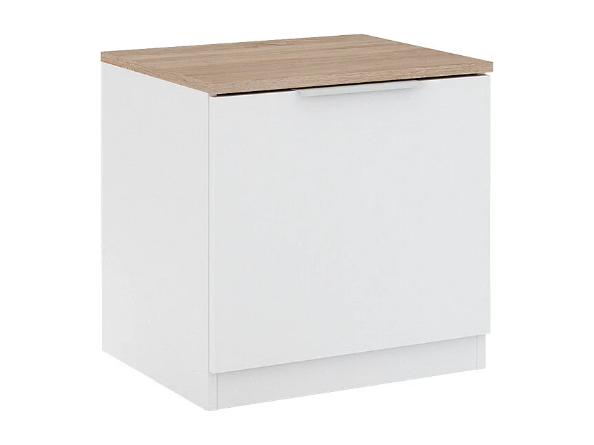 Stolik nocny biały/sonoma 50x42x50 betti