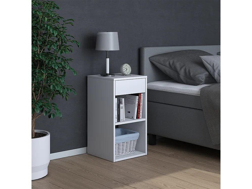 Stolik nocny biały 35x35x65 dany