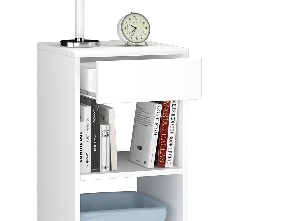 Stolik nocny biały 35x35x65 dany