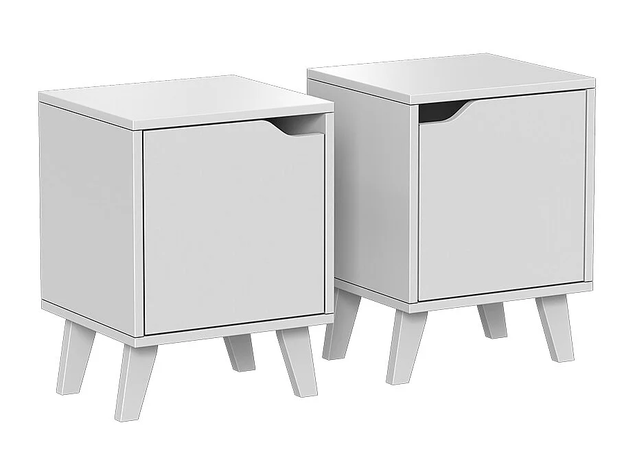 Nachttisch weiß 34.5x32x47 malu