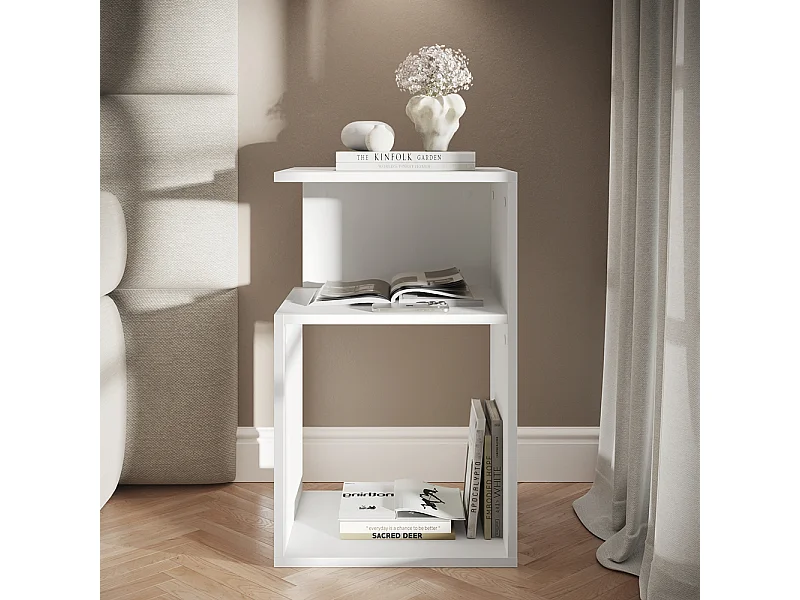 Stolik nocny biały 40x35x65.3 elios