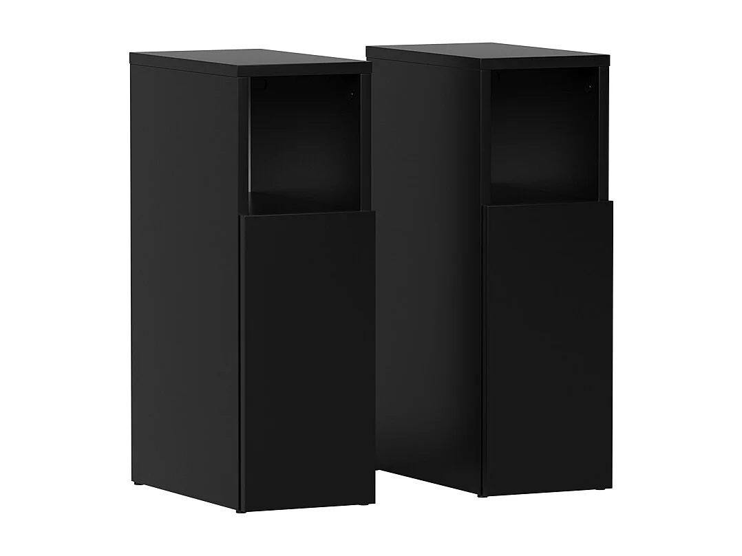 Nachttisch schwarz 20x35x59.5 enton