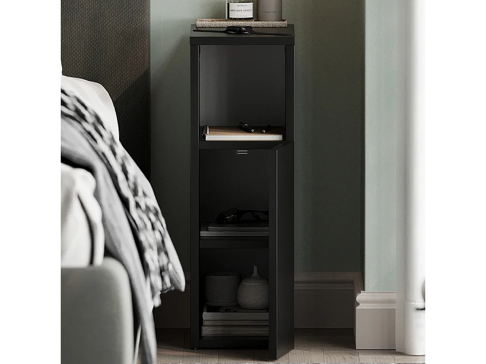 Table de nuit noir 20x35x59.5 enton