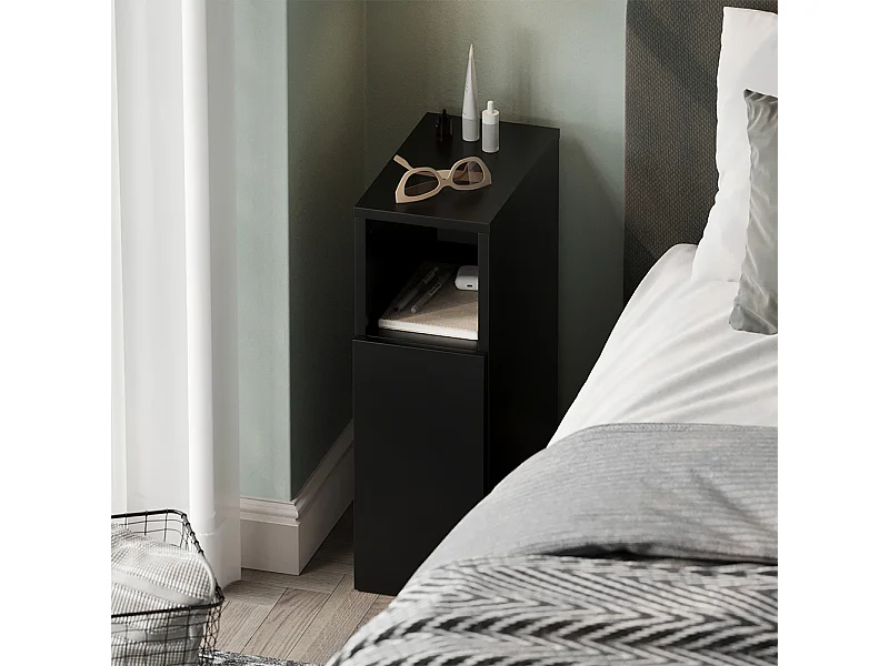 Nachttisch schwarz 20x35x59.5 enton