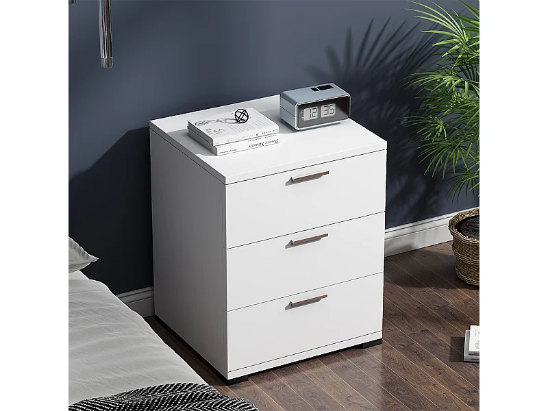 Stolik nocny biały 46.2x42x60 marseille