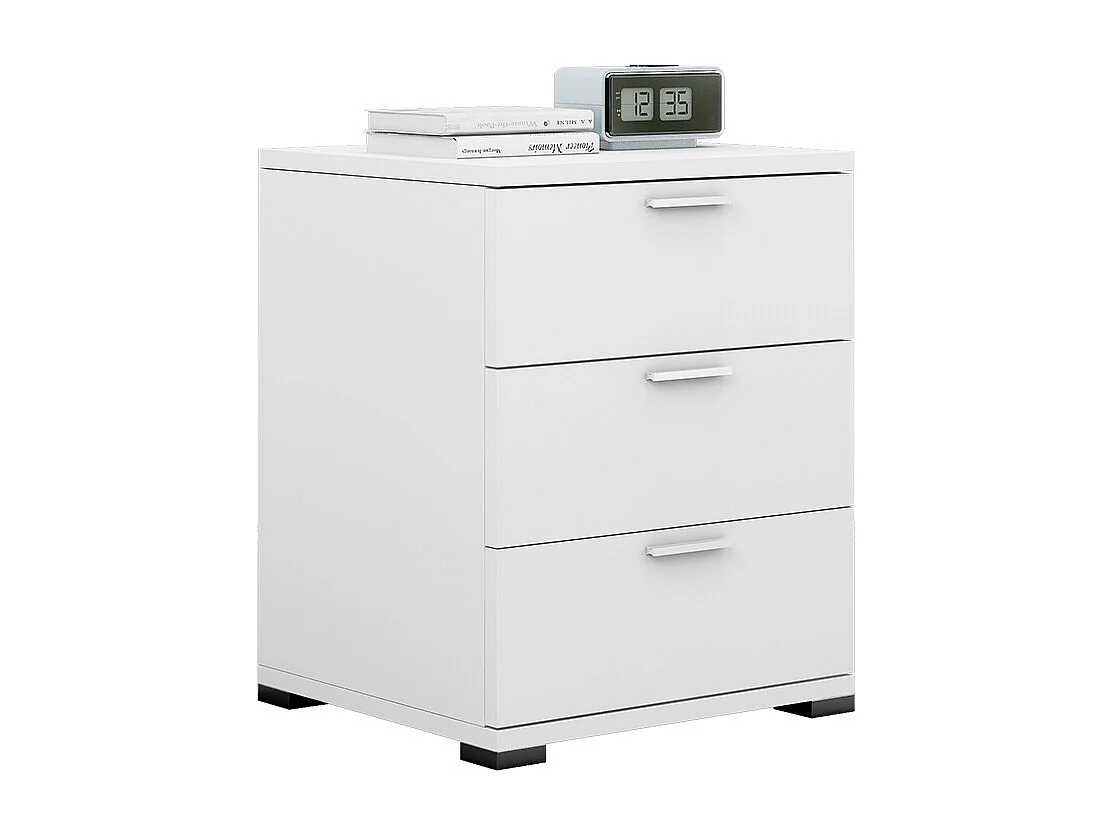 Comodino camera da letto bianco 46.2x42x60 marseille