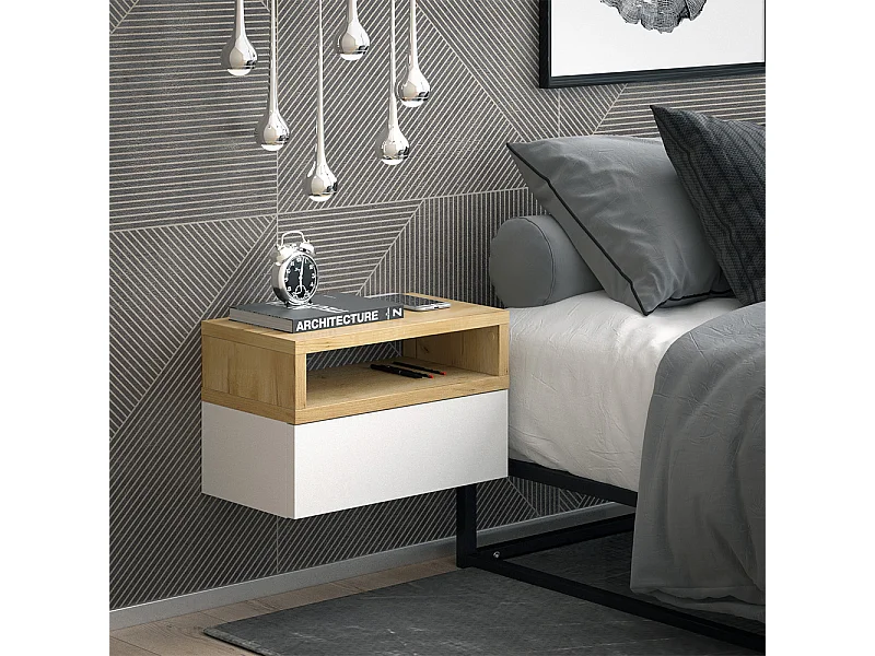 Stolik nocny brązowy 45x25.3x28 urbano