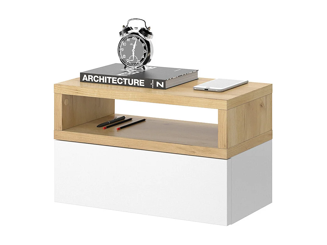 Comodino camera da letto marrone 45x25.3x28 urbano