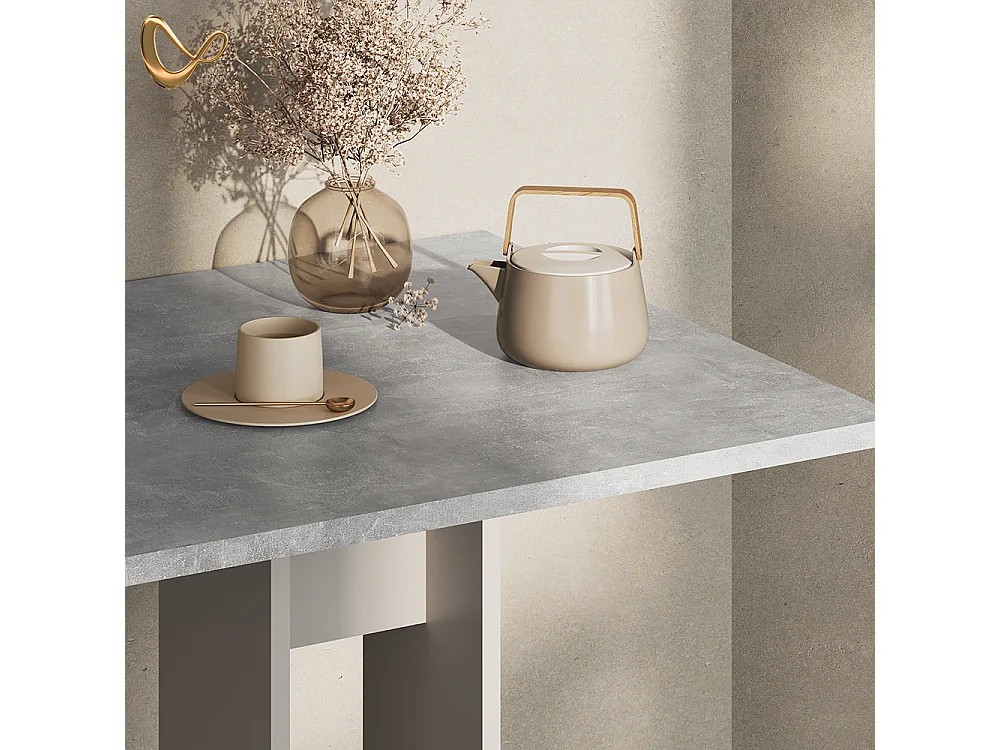 Table de nuit blanc 40x38.1x55 eliza