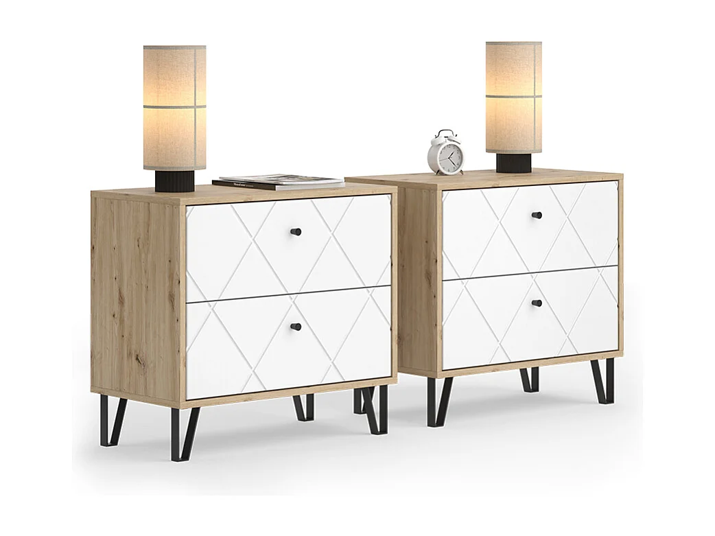 Nachttisch artisan-eiche 66x36x60.2 nizza