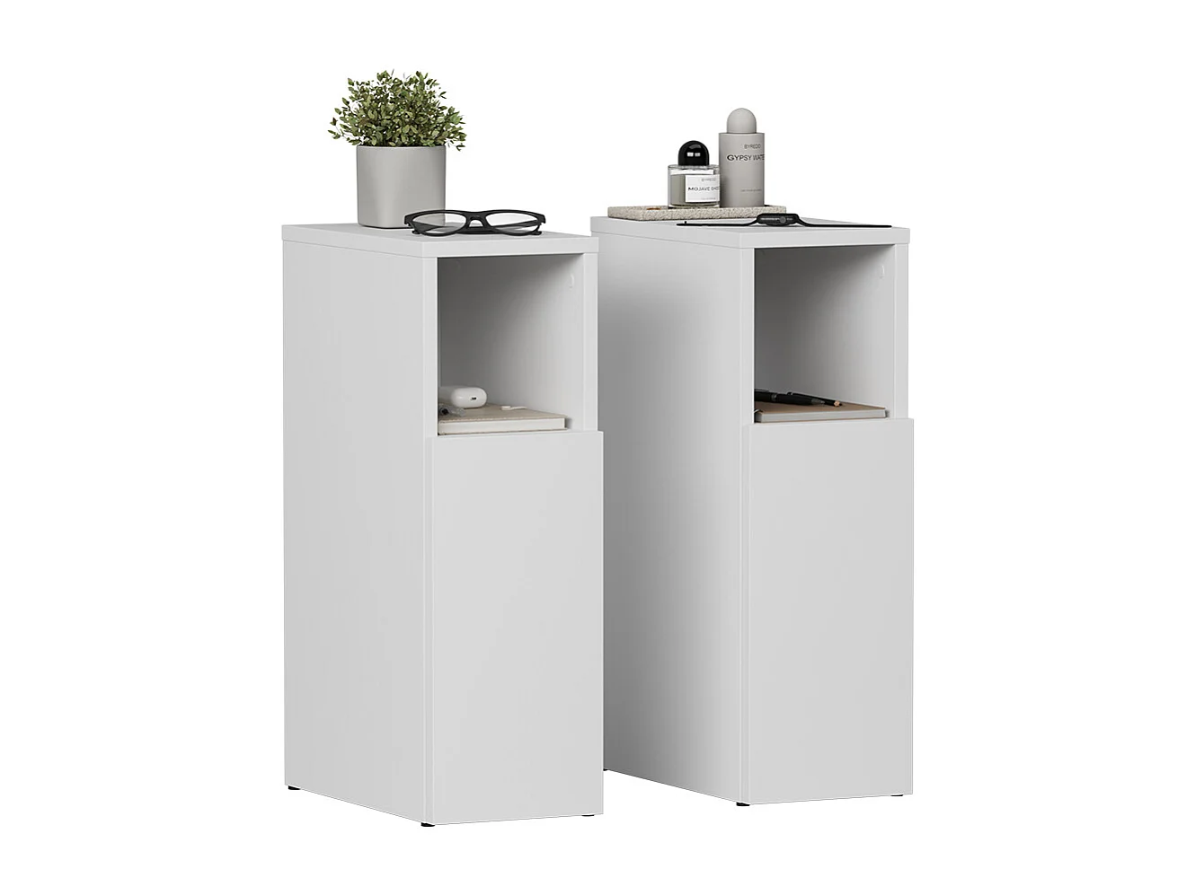 Nachttisch weiß 20x35x59.5 enton