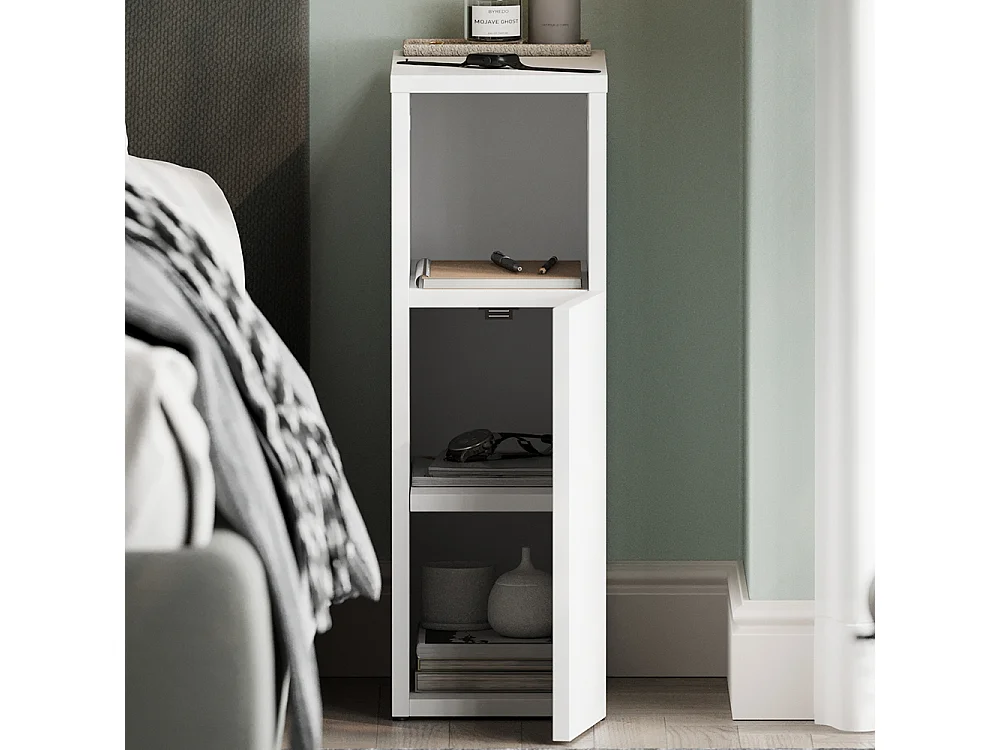 Table de nuit blanc 20x35x59.5 enton