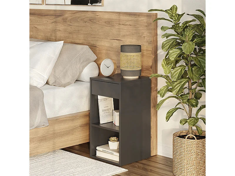 Stolik nocny antracyt 35x35x65 dany