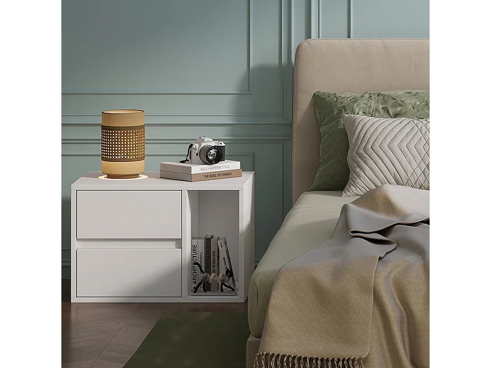 Mesilla de noche blanco 50x34x34 vimogo