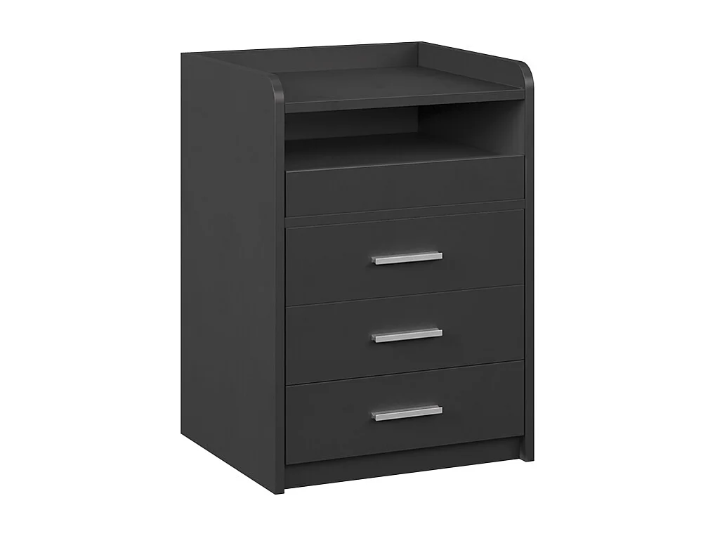 Table de nuit anthracite 45x40x64 edis